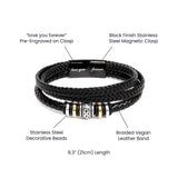 Men’s Love You Forever Engraved Bracelet - Jewelry