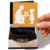 Men’s Love You Forever Engraved Bracelet - Two Tone Box - Jewelry